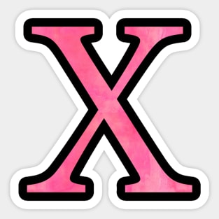 Pink X Sticker